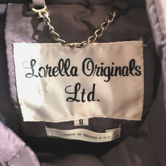 Vintage 80’s Avant Garde Japan Down Mod Space Age Puffer long Coat Maxi sz 8 M - Picture 13 of 13